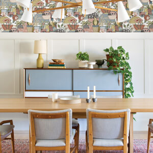 Fika Mustard Blissful Birds & Blooms Wallpaper