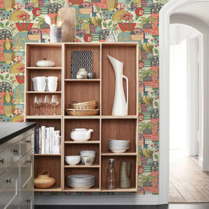 Fika Plum Blissful Birds & Blooms Wallpaper