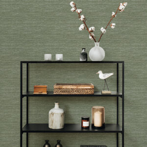Malin Moss Faux Grasscloth Wallpaper