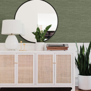 Malin Moss Faux Grasscloth Wallpaper