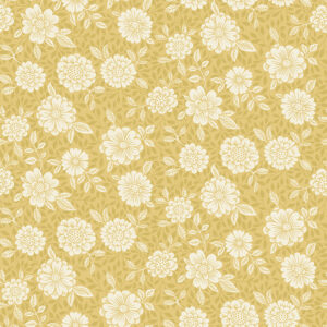 Lizette Mustard Charming Floral Wallpaper