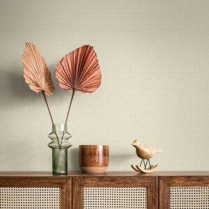 Athena Cream Scalloped Botanical Wallpaper