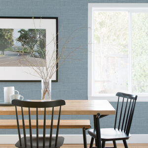 Agave Denim Faux Grasscloth Wallpaper