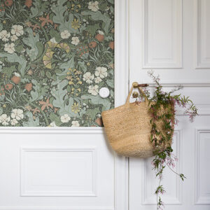 Elise Green Nouveau Gardens Wallpaper