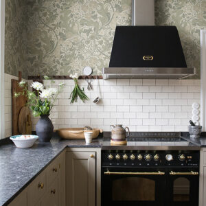 Elise Light Grey Nouveau Gardens Wallpaper