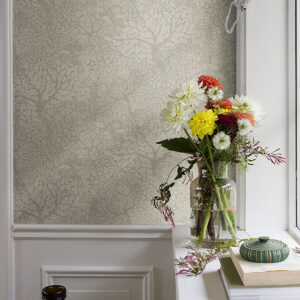 Olle Taupe Forest Sanctuary Wallpaper