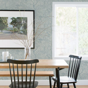 Olle Light Blue Forest Sanctuary Wallpaper