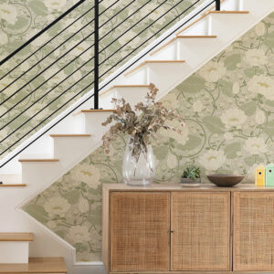 Eva Light Grey Lotus Dreams Wallpaper