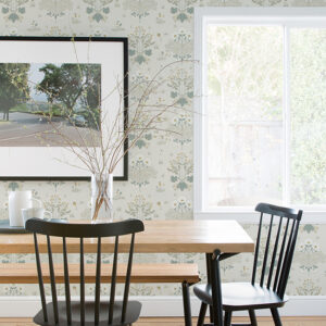 Elda Light Blue Delicate Daisies Wallpaper