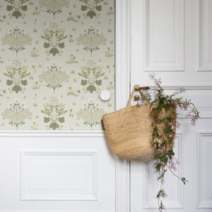 Elda Olive Delicate Daisies Wallpaper
