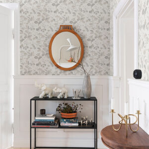 Magdalena Light Grey Dandelion Wallpaper