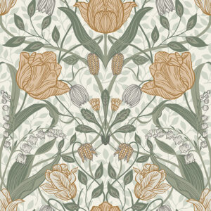 Fillippa Green Tulip Wallpaper