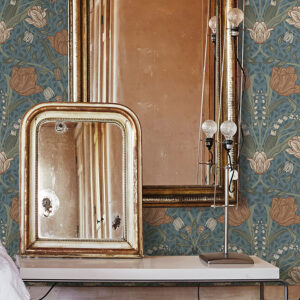 Fillippa Blue Tulip Wallpaper