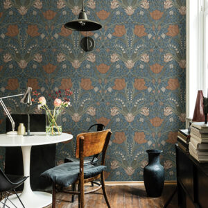 Fillippa Blue Tulip Wallpaper