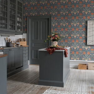 Fillippa Blue Tulip Wallpaper