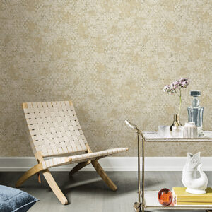Zilarra Taupe Abstract Snakeskin Wallpaper