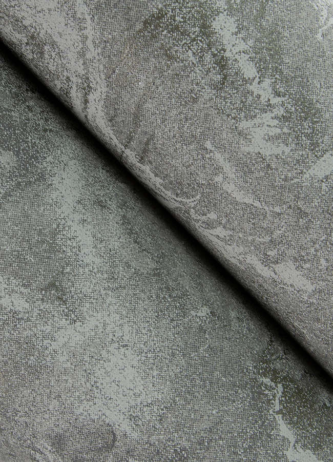 Meness Grey Metallic Marbling Wallpaper - Image 3