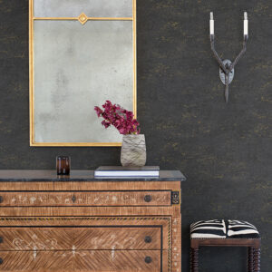 Elatha Charcoal Gilded Texture Wallpaper