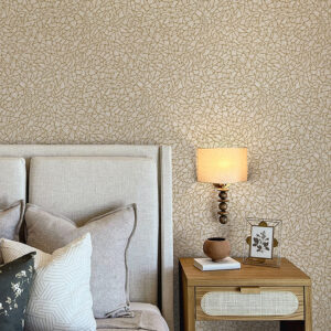 Soma Gold Metallic Crackling Wallpaper
