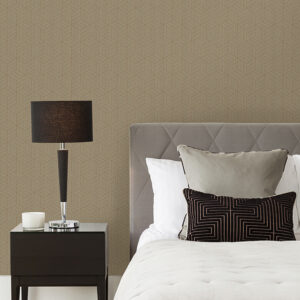 Izarra Copper Geometric Block Wallpaper