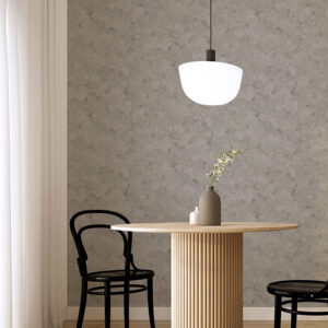 Mahina Pewter Floral Vine Wallpaper