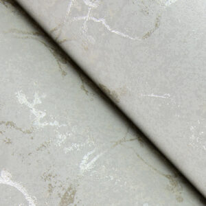 Mahina Silver Floral Vine Wallpaper