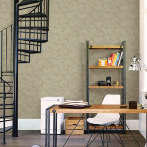 Rauta Gold Hexagon Tile Wallpaper