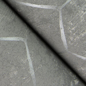 Rauta Pewter Hexagon Tile Wallpaper