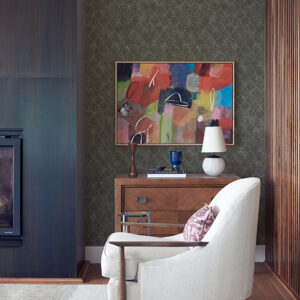 Rauta Pewter Hexagon Tile Wallpaper