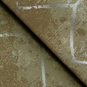 Rauta Brass Hexagon Tile Wallpaper