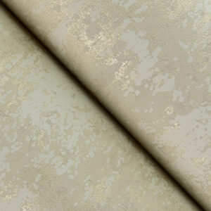 Haliya Champagne Metallic Plaster Wallpaper