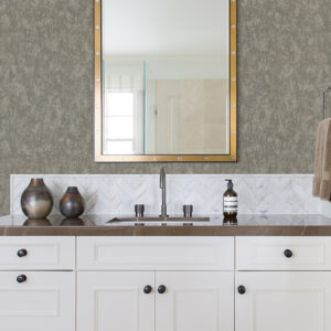 Haliya Sterling Metallic Plaster Wallpaper