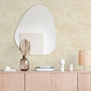 Khauta Gold Floral Geometric Wallpaper