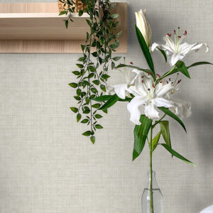 Tuckernuck Taupe Linen Wallpaper