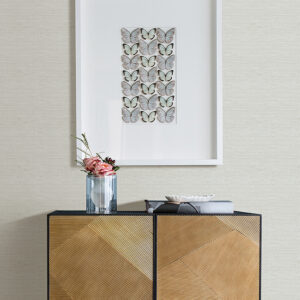 Agave Light Blue Faux Grasscloth Wallpaper