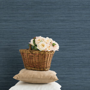 Barnaby Indigo Texture Wallpaper