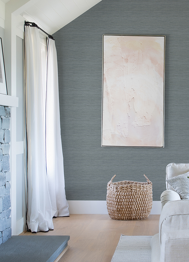 Barnaby Slate Texture Wallpaper - Image 3