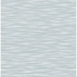 Benson Light Blue Faux Fabric Wallpaper