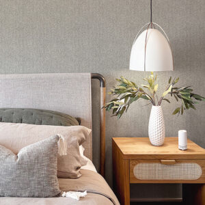 Ashbee Dark Grey Tweed Wallpaper