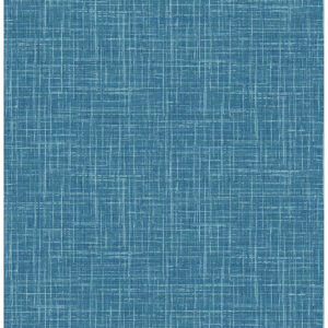 Emerson Blue Linen Wallpaper