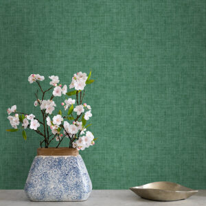 Emerson Jade Linen Wallpaper