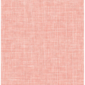 Emerson Coral Linen Wallpaper