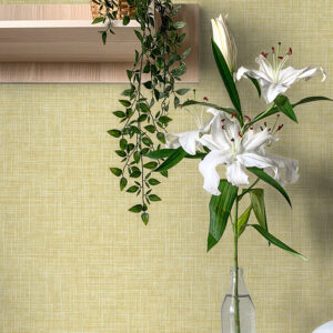 Emerson Yellow Linen Wallpaper