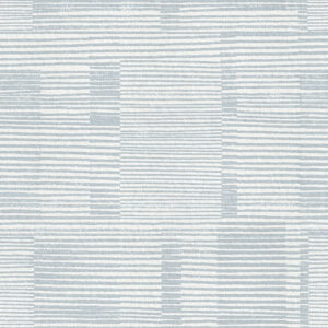 Callaway Light Blue Woven Stripes Wallpaper