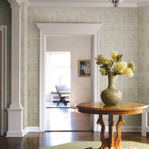 Callaway Beige Woven Stripes Wallpaper