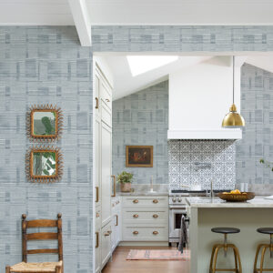 Callaway Denim Woven Stripes Wallpaper