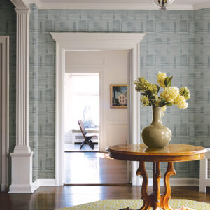 Callaway Denim Woven Stripes Wallpaper