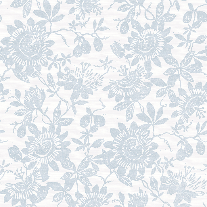 Helen Light Blue Floral Trail Wallpaper