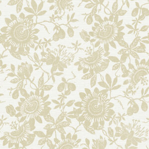 Helen Gold Floral Trail Wallpaper
