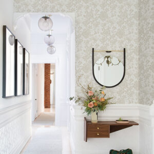 Helen Taupe Floral Trail Wallpaper